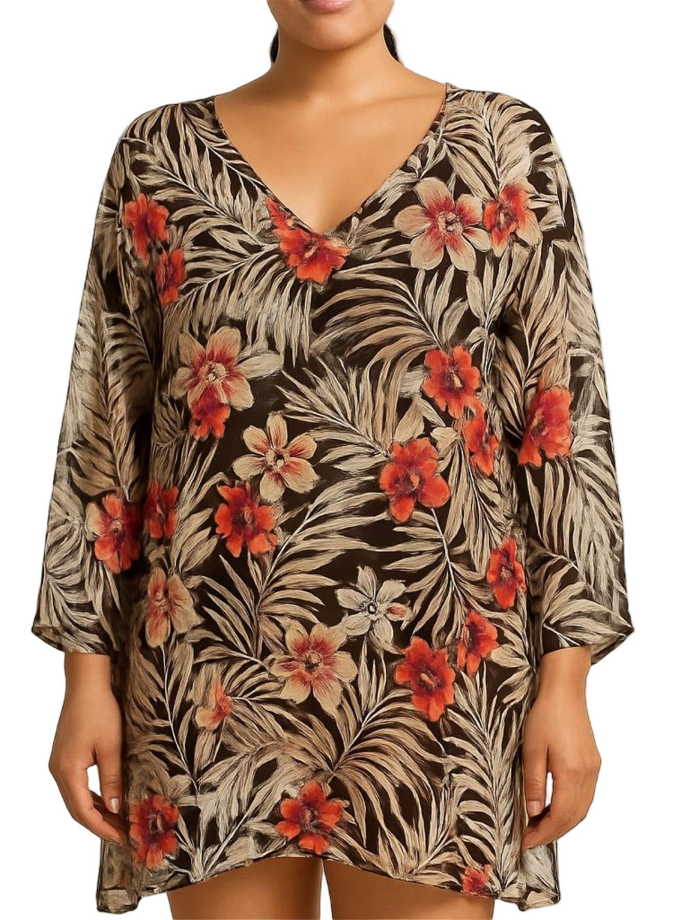 265. WOMENS DENIM + COMPANY XL DETAIL DRESS